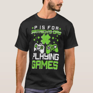 Camiseta Juego de video Leprechaun St Patricks Day Gamer Ki