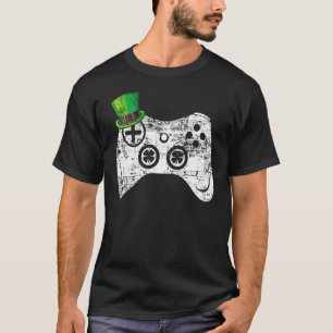 Camiseta Juego de video Leprechaun St Patricks Day Gamer Ki