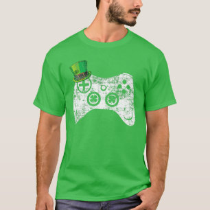 Camiseta Juego de video Leprechaun St Patricks Day Gamer Ki