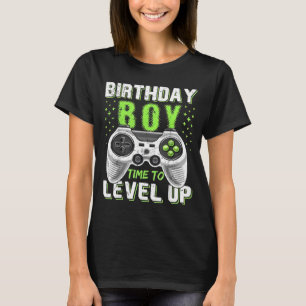 Camiseta Juego de video Level Up Birday Boy