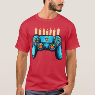 Camiseta Juego de video lindo Hanukkah Menorah