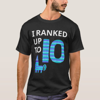 Camiseta Juego De Video Llama Piñata B De 10 Años