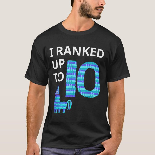 Camiseta Juego De Video Llama Piñata B De 10 Años (Anverso)