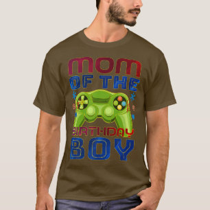 Camiseta juego de video Mamá del cumpleaños del jugador Bir