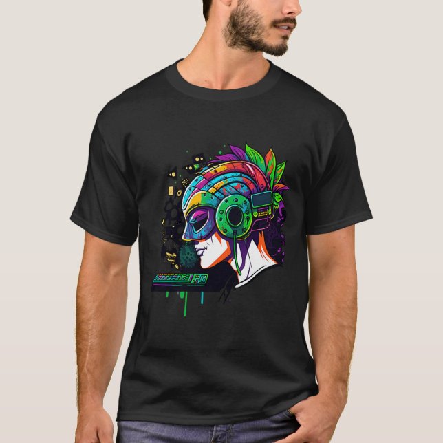 Camiseta Juego de video Mask Mardi Gras para jugadores 2 (Anverso)