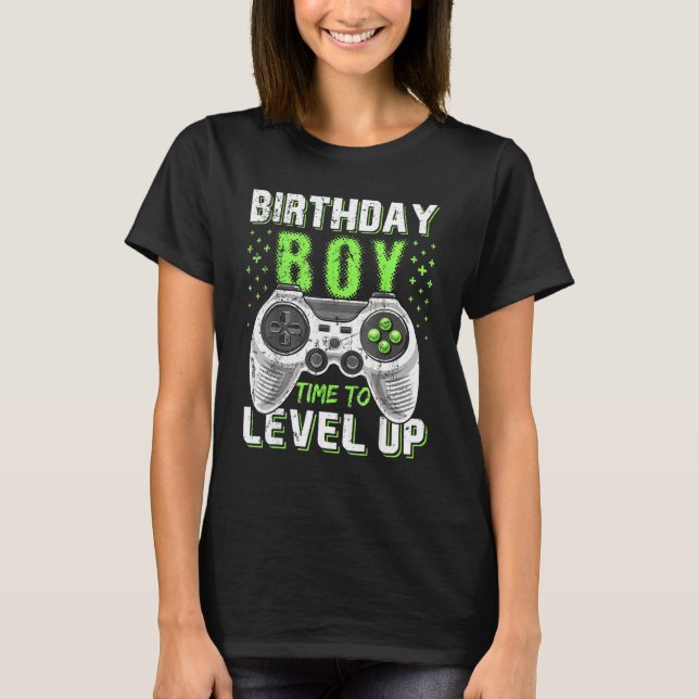 Camiseta Juego De Video Nacimiento Niños Nacimiento Hora De (Anverso)