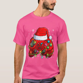 Camiseta Juego de video Navidades de jugadores Santa Hat il