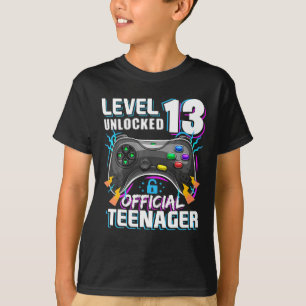 Camiseta Juego de video oficial para adolescentes de nivel 