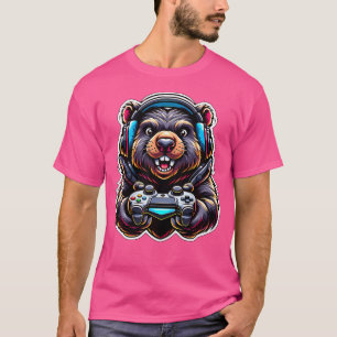 Camiseta Juego de video para auriculares Wombat Gaming