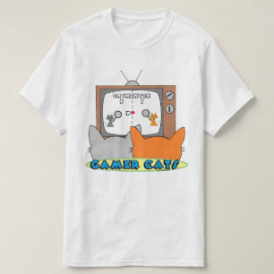Camiseta Juego de video retro nostálgico GAMER CATS