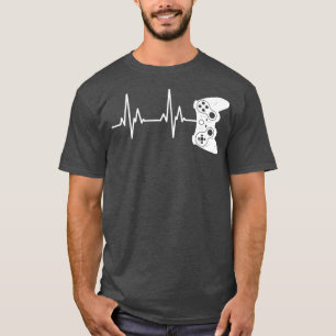 Camiseta Juego de vídeo Shirt Gamer Heartbeat Shirt Video G