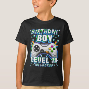 Camiseta Juego de video sin bloquear de nivel 10 Jugador de