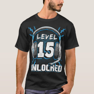 Camiseta Juego de video sin bloquear de nivel 15 Gami de PC