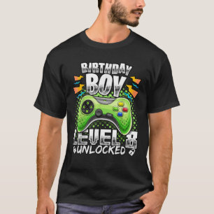 Camiseta Juego de video sin bloquear de nivel 8 Jugador de 