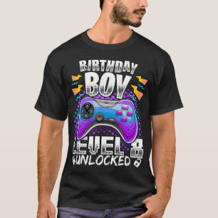 Camiseta Juego de video sin bloquear de nivel 8 Niño Jugad