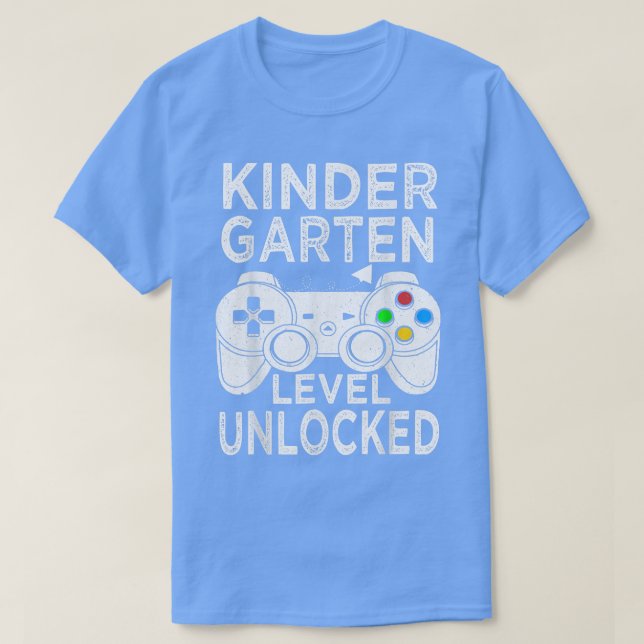 Camiseta Juego de video sin bloquear de nivel de kindergart (Diseño del anverso)