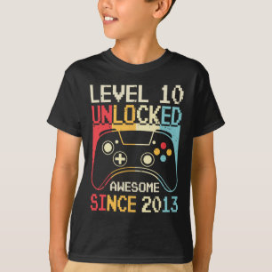 Camiseta Juego de video sin bloquear Nivel 10 Jugador de cu