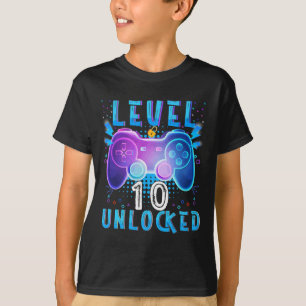 Camiseta Juego de video sin bloquear Nivel 10 Jugador de cu