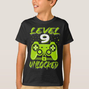 Camiseta Juego de video sin bloquear Nivel 9 Noveno Jugador