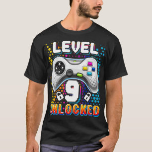 Camiseta Juego de video sin bloquear Nivel 9 Noveno Jugador
