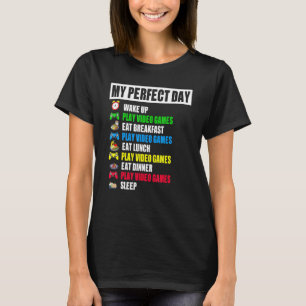 Camiseta Juego de videojuegos de mi día perfecto