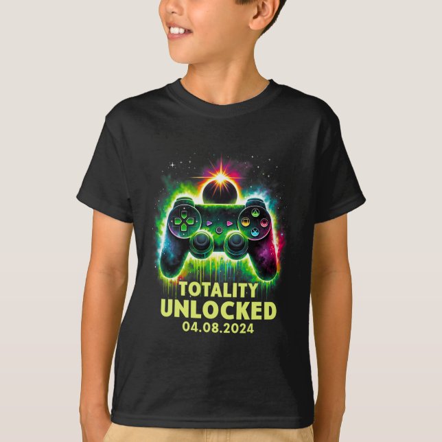 Camiseta Juego de videojuegos Solar Eclipse 2024 (Anverso)
