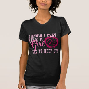 Camiseta Juego de voleibol como un plato Chica para los ado