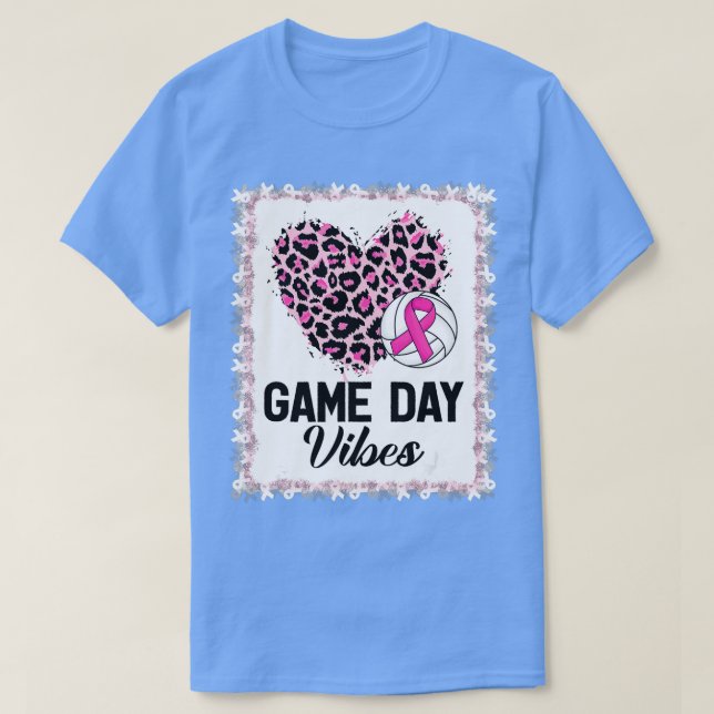 Camiseta Juego de voleibol Día Vibes Leopard Voleibol Breas (Diseño del anverso)
