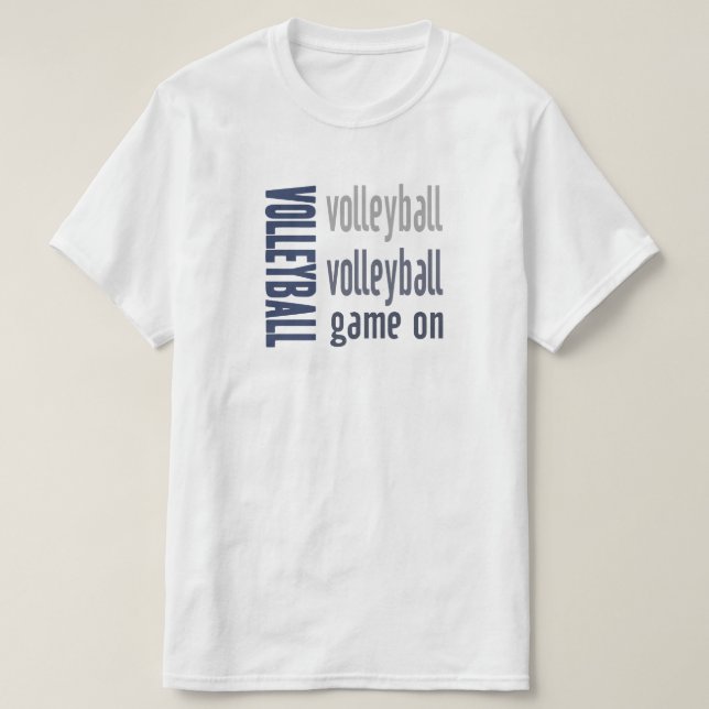 Camiseta Juego De Voleibol En Tee (Diseño del anverso)