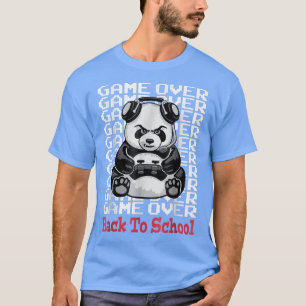 Camiseta Juego De Vuelta A La Escuela Funny Panda Bear Game
