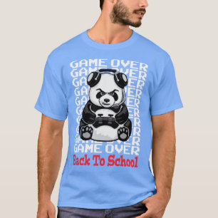 Camiseta Juego De Vuelta A La Escuela Funny Panda Bear Game