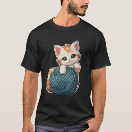Camiseta Juego de yarn - gatito