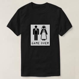 Camiseta Juego dedicado o casado sobre novia y novio