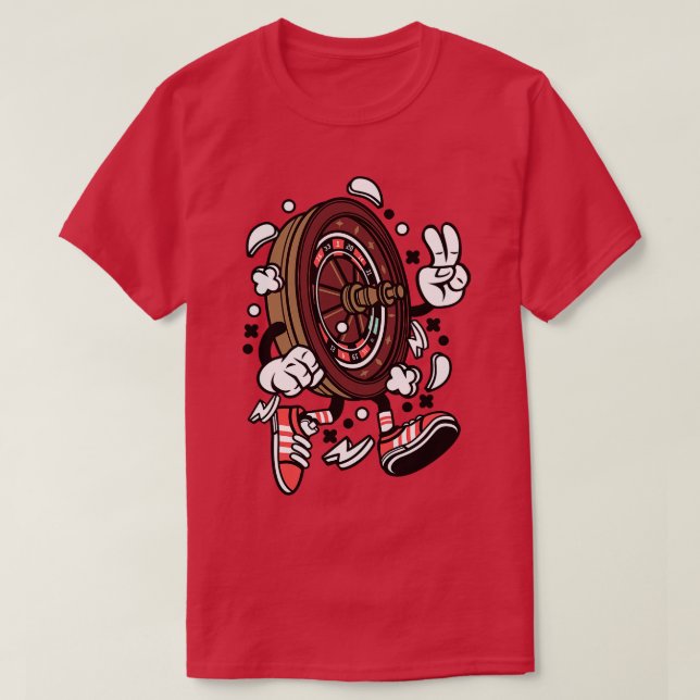 Camiseta Juego del Casino Roulette (Diseño del anverso)