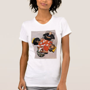 Camiseta Juego del puente de Norman Rockwell