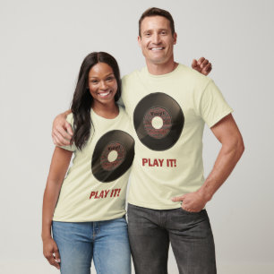 Camiseta ¡Juego del vinilo 45 él!