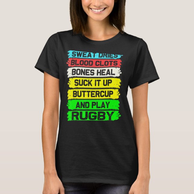 Camiseta Juego deportivo de equipo Jugar Rugby Fútbol Sweat (Anverso)