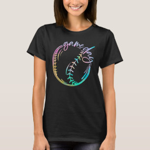 Camiseta Juego Día de béisbol Béisbol Vida en Softbol Mamá