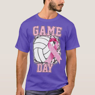 Camiseta Juego Día de Cáncer de Mama Sensibilización Voleib