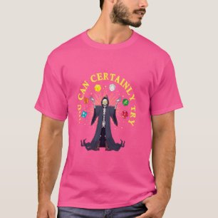 Camiseta Juego divertido D20 Dice Skeleton Brujería Nerdy J