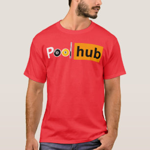 Camiseta Juego Divertido de Billar Pool Hub Bolas de Billar