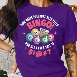 Camiseta Juego divertido de bingo que todos los demás grita