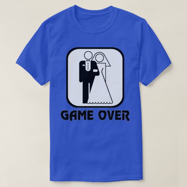 Camiseta Juego Divertido de Boda Terminado (Diseño del anverso)