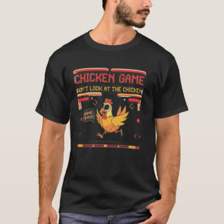 Camiseta Juego Divertido de Pollo No Mires al Juego de Poll