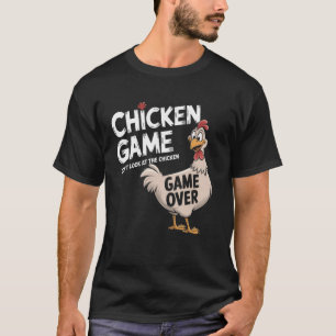 Camiseta Juego Divertido de Pollo No Mires al Pollo Humor