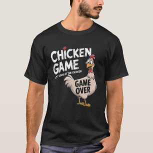 Camiseta Juego Divertido de Pollo No Mires al Pollo Humor