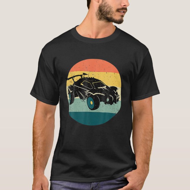 Camiseta Juego divertido de rock estilo retro RC Soccer Car (Anverso)