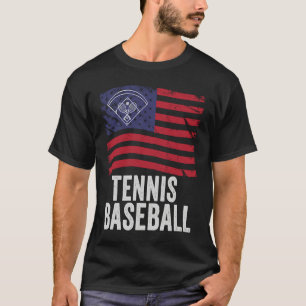 Camiseta Juego divertido de tenis béisbol para todas las ed