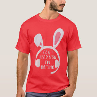 Camiseta Juego divertido de videojuegos de Pascua de coneji