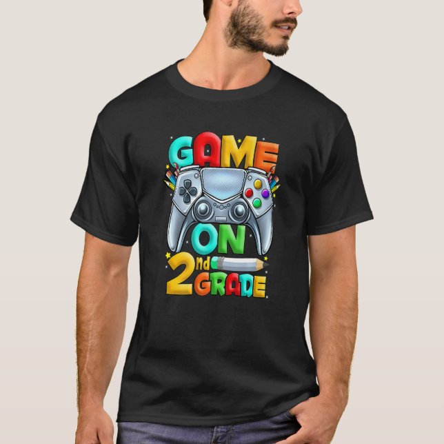 Camiseta Juego en 2º Grado De Vuelta A La Escuela 2º Grado  (Anverso)
